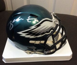 Zach Ertz Philadelphia Eagles Autographed Riddell Speed Mini Helmet Jsa