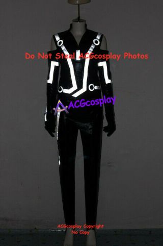 Tron Legacy Quorra Cosplay Costume With Phosphor Strip