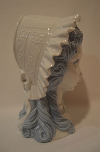 Vintage Lladro Girl With Cap Head Bust Porcelain Figure 01004686 RARE 3