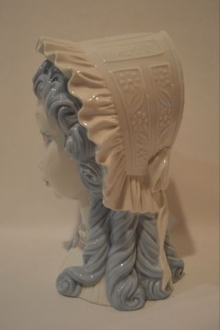 Vintage Lladro Girl With Cap Head Bust Porcelain Figure 01004686 RARE 4