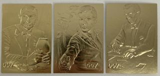 1996 Inkworks James Bond 007 The Golden Touch 3 Card Set Trading Cards