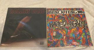 Henry Rollins Vinyl Double Feature - Rollins Band Weight,  Black Flag Wasted Again