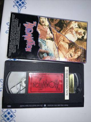 Vintage 1988 Odyssey World Pictures The Abomination Vhs Horror Film Gore