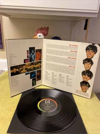 The Beatles Songs,  Pictures,  And Stories Vj 1092 Lp Gatefold Orig.  1964 Vee Jay