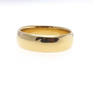 Tiffany Co Vintage 14K Gold Wedding Band Ring Unisex with Blue Velvet Box 6