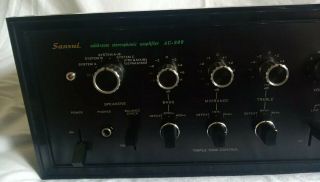 VINTAGE SANSUI AU - 999 SOLID STATE INTEGRATED STEREOPHONIC AMPLIFIER 5