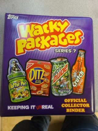 Official Wacky Packages Series 7 Collector Binder,  Gpk