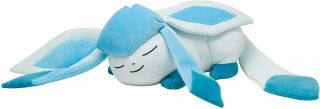 Pokemon Center Plush Doll Sleeping Glaceon Glacia 4521329221106
