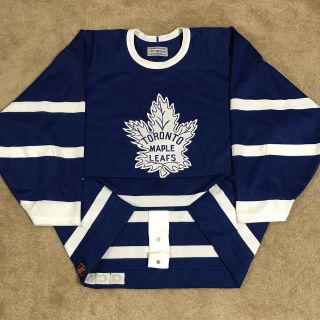 Ccm Authentic Tbtc Toronto Maple Leafs Nhl Hockey Jersey Vintage Alternate 52