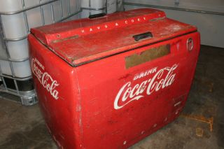 Vintage Coca Cola Westinghouse Model Wh - 12 - T Chest Cooler,  Coke Bottle Cooler