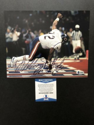 William Perry Autographed Signed 8x10 Photo Beckett Bas The Fridge Bears Nfl