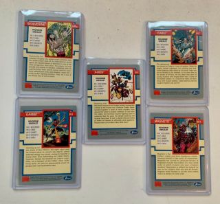 1992 Marvel Trading Cards (impel) - - Full Set Of 5 Holograms - - H - 1 2 3 4 5