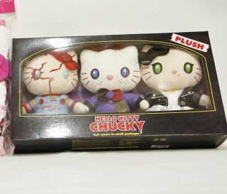 Hello Kitty X Chucky Sanrio Usj Plush Halloween Daniel Mimmy 3p,  Japan Limited,
