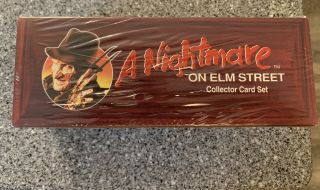 A Nightmare On Elm Street Collector Card Set (1991) In Coffin Box