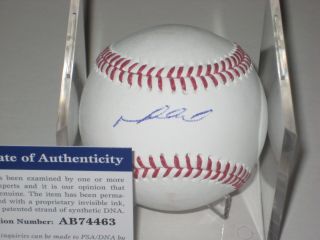 Mike Napoli (texas Rangers) Signed Official Mlb Baseball W/ Psa