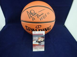 Artis Gilmore Signed Spalding Nba Basketball W/a Train,  Hof 11 - Jsa Wit503294