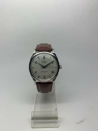 Vintage Omega Seamaster Automatic Bumper Watch For Men Stainless Steel