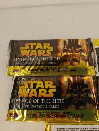 Star Wars Revenge Of The Sith 6 Widevision Movie Cards 5 Packs