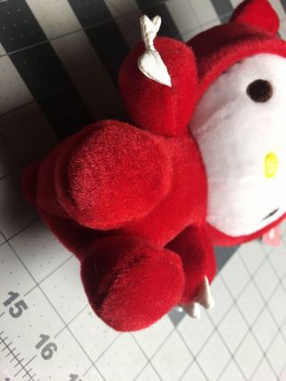 Gloomy Bear X Hello Kitty Hanging Plush Red Sanrio 2001 Japan Rare 7” 3