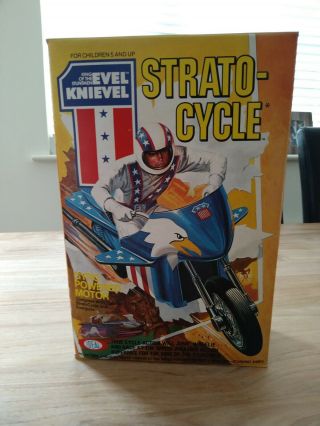 Vintage Ideal Evel Knievel Strato Cycle Boxed 1970’s - Scarce