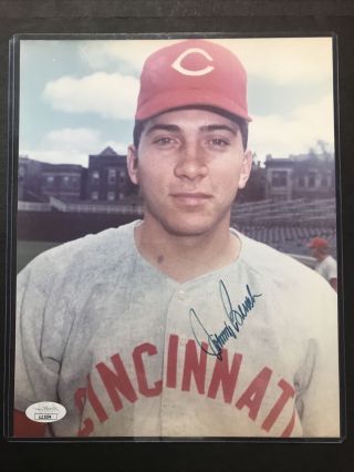 Johnny Bench Mlb Baseball Cincinnati Reds Signed 8x10 Jsa Certified Autograph