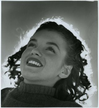 Young Teenage Model Marilyn Monroe Vintage Inkstamped Andre De Dienes Photograph