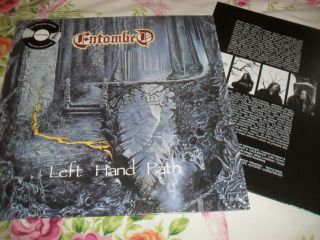 Entombed - Left Hand Path - Awesome Mega Rare Black Vinyl Lp Earache Re - Press