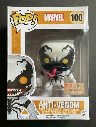 Funko Pop Marvel Anti - Venom 100 Boxlunch Exclusive Gitd