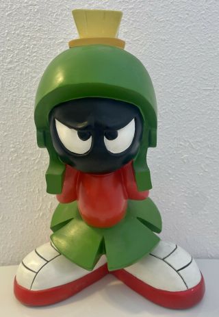 1997 Warner Bros 12 " Marvin The Martian Studio Store Exclusive Resin/poly Statue
