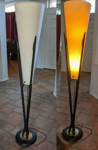 Rare Mid - Century Modern Atomic Cone Floor Lamp - Modeline (?)