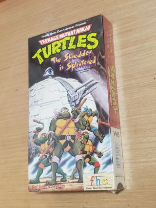 Teenage Mutant Ninja Turtles 1987 Vhs " The Shredder Is Splintered "