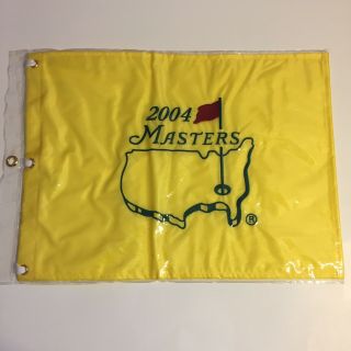 2004 Masters Golf Pin Flag Augusta National Phil Mickelson 1st Masters Pga Win