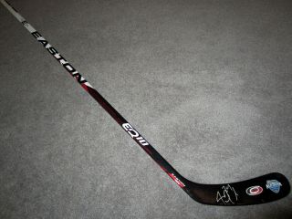 Justin Faulk Carolina Hurricanes Autographed Signed Hockey Stick W/coa All - Star