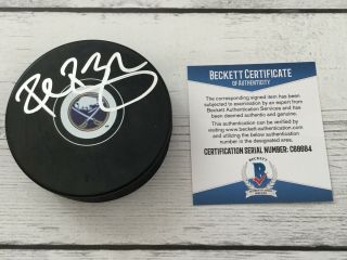 Rob Ray Signed Autographed Buffalo Sabres Hockey Puck Beckett Bas B