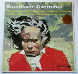 Hmv Asd 336 Gold/cream Beethoven Overtures Berlin Philharmonic Rudolf Kempe