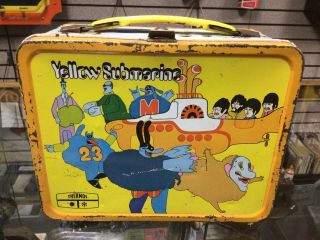 Vintage 1968 Beatles Yellow Submarine Lunchbox.