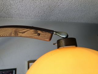 Nova Oak/Brass Mid Century Vintage Arc Arch Floor Lamp 7ft Tall “Great Shape” 3