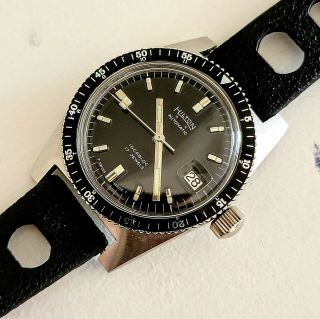 HILTON Automatic Divers Watch Incabloc 17 Jewels Vintage Wristwatch Swiss 37mm 4