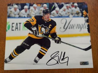 Sidney Crosby Hand Signed Autographed Pittsburgh Penguins 8x10 Photo W/coa