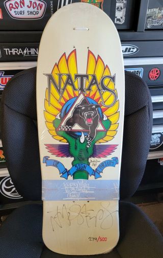 Vintage Rare Signed Natas Kaupas Skateboard Deck 274/500 Designarium