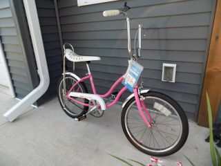 1981 Schwinn Fair Lady Stingray Muscle Bike Banana Seat Pink Vintage Slik Chik