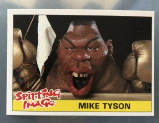 Mike Tyson Psa? Topps Spitting Image 1990 Trading Card Ex - Nm
