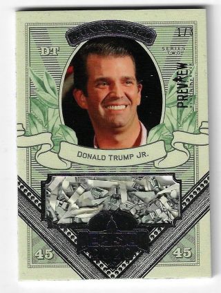 Donald Trump Jr Decision 2020 Preview Limited Edition Money Card Mo14 1/3
