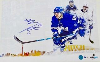 Mitch Marner Signed Toronto Maple Leafs Skyline 11x17 Photo