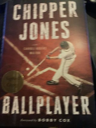 Chipper Jones Atlanta Braves " Ballplayer " Book Signed/autographed In Person
