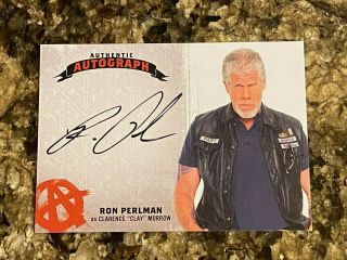 Sons Of Anarchy Seasons 4 & 5 Ron Perlman As Clarence Clay Morrow Auto Card Rp