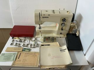 Bernina Record 830 Vintage Sewing Machine Bundle W/ Case Extension Table & More