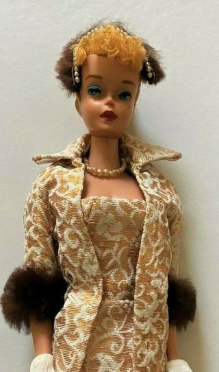 Gorgeous Vintage 3/4 Blonde Ponytail Barbie W/vintage Golden Elegance Pics