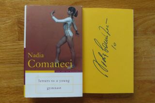 Nadia Comaneci Signed The Art Of Mentoring Letters To Young Gymnast Book Olympic