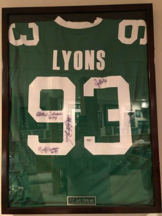 Autographed Jersey Marty Lyons Jersey Signed By The Sack Exchange,  York Jets